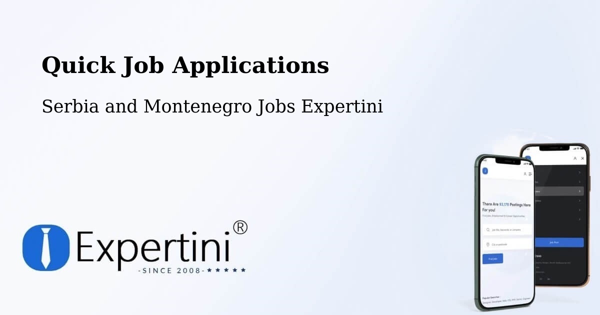 Quick Apply Feature – Thunder Bay District - Serbia and Montenegro Jobs Expertini